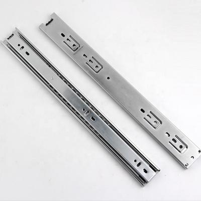 China Modern Double 42mm Zinc Cold Rolled Steel Undermount Soft Narrow Kitchen Drawer Slides Resistant for sale