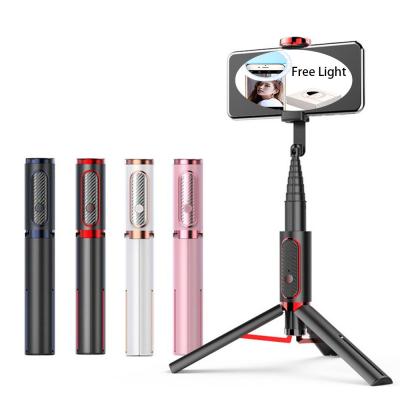 China Universal Mobile Right Hand Selfie Selfie Tripod Holder Professional Selfie Stick Tripod Free Remote Pane 360 ​​Rotate Radio Light Stand Selfie Stick Tripod for sale