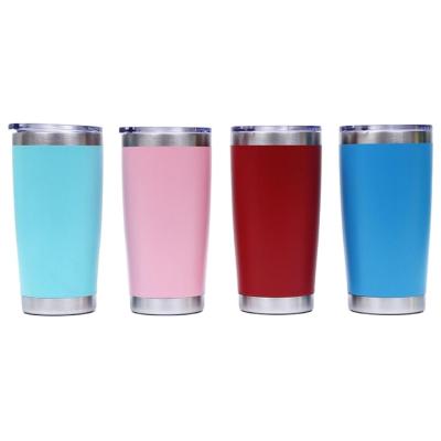 China Amazon Disposable Top Selling 20oz Blanks Wine Thermos Stemless Double Wall 18/8 Stainless Steel Car Travel Cup Tumbler Tumbler Camping Mugs Vacuum for sale