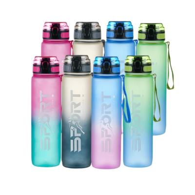 China 30 oz Motivational Water Bottle 1000ml Tritan Sustainable Eco Friendly Fitness Free Water Bottle for sale