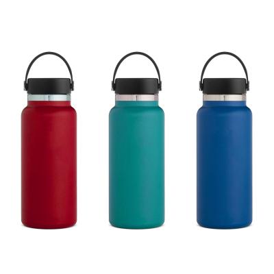 China 2021 New Sustainable Insulated Water Bottles Sport Custom Stainless Wide Mouth Thermos Vacuum Flask for sale