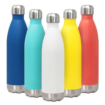 China Sustainable Copper Stainless Steel Cola Shape Double Wall Sublimation Eco Friendly Vacuum Sport Thermo Drink Insulated Water Bottles With Cu for sale