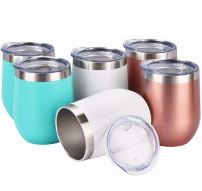 China Wholesale Disposable Color Changing Tumbler Empty Wall Stainless Steel Wine Cups Sublimation Travel Coffee Mug Double 12oz Bulk Supplier for sale