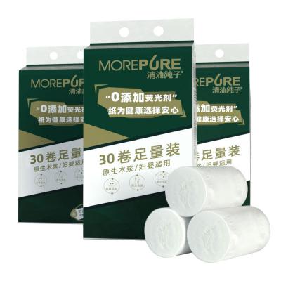 China Virgin Wood Pulp OEM Pulp Tissue Tissue Tissue Paper Virgin Bamboo Cheap Custom Soft Toilet Paper Roll for sale