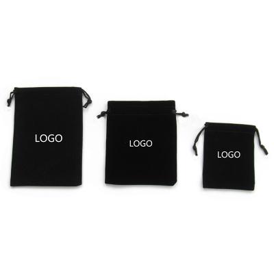 China Simple Black Bag Manufacturer Recyclable Storage Bag Accessories Pocket Package Pilou Pilou Pilou Direct Sales Logo for sale