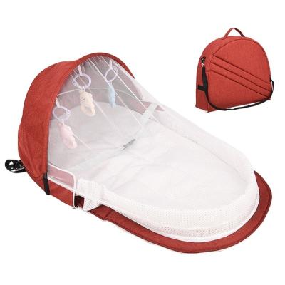 China High Quality Portable Cradle For Foldable Backpack Newborn Indoor Bed Travel Bag Crib Infant Baby Sleep Basket Breathable for sale