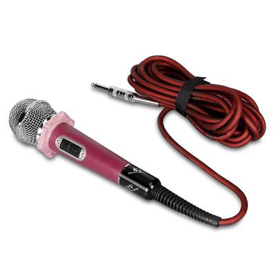 China Handheld Microphone Ktv Professional Wired Big Dynamic Sound Card Live Microphone Microphone Karaoke Home K Song Family Singing Microphone for sale