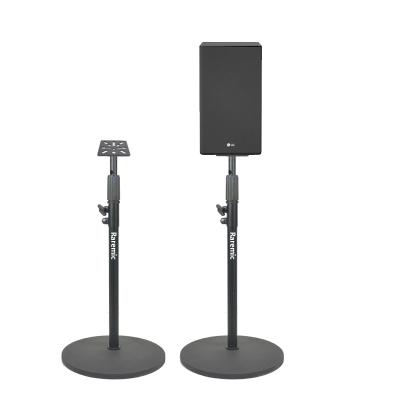 China Steel Adjustable Height Speaker Stand Floor Studio Floor Speaker Satellite Rim - Sound System Speaker Stand for sale