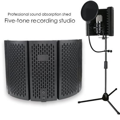 China studio microphone isolation sound shield in plastic filter/recording microphone reflection/plastic vocal booth SAT05 for sale