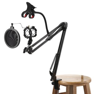 China Steel Bracket Stand with Noise Filter and Mic Holder, Snowball, Spark, and all other microphones for sale