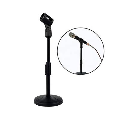 China Metal Desktop Microphone Stand, Adjustable Table Mic Stand with Non-Slip Metal Base for Table Karaoke Microphones Upgraded Version for sale