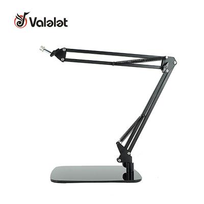 China Mobile Phone Steel Flexible Adjustable Stand Microphone Holder Phone Holder Broadcasting Microphone Desk Stand for sale