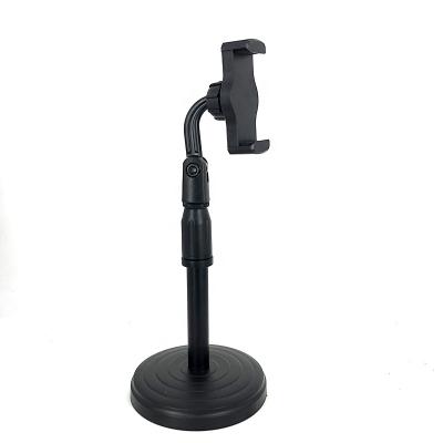 China Smartphone Adjustable Height Tripod Desktop Cell Phone Stand Tripolar Adjustable Tablet Bracket for sale