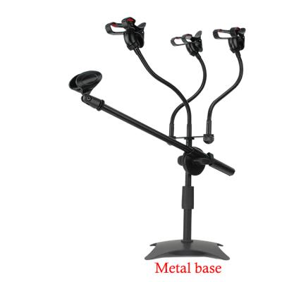 China Live streaming multi-function mobile phone stand MV-14F live broadcast mobile phone bracket microphone desktop stand for sale