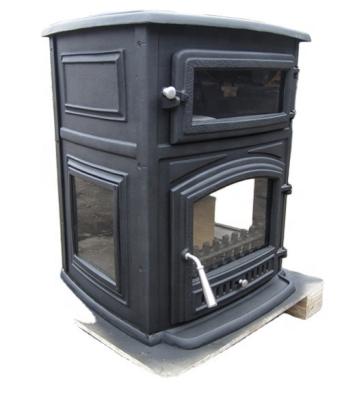 China Modern Cast Iron Wood Burning Stove With Cooking Top Pizza Oven for sale