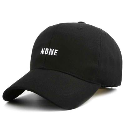 China JOINT Manufacturer Custom Embroidered Striped Printed Sports Golf Hat Customized Plain Black 6 Panel Cotton Baseball Hat Cap for sale