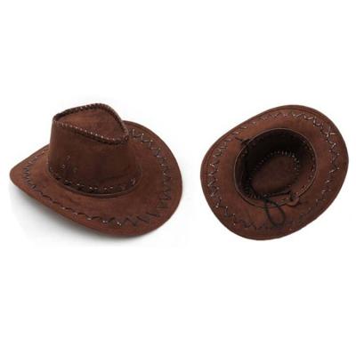 China Character Brown Leather Cowboy Hat Of Made In China for sale