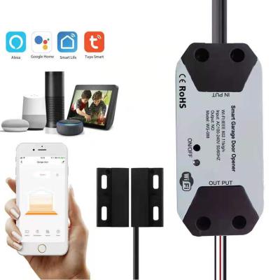 China Modern Tuya WIFI Garage Door Transmitter Remote Control Gate Opener Smart Garage Door Controller for sale