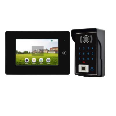 중국 Cardweb motion detection smart doorbell supports smart phone intercom HD screen can be unlocked by password 판매용