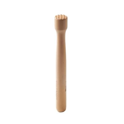 China Cocktail Shaker Supply eco-friendly wooden varnish swizzle stick multifunctional bar crushing Popsicle and garlic stick ramming tools for sale