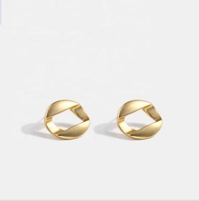 China Office/Matte Gold Plated Stud Earring Jewelry Women Career Earrings 2020 Spring Summer Accessories for sale