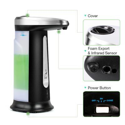 China Simply 400ml Infrared Automatic Induction Non-contact Soap Sprayer Bottles Hand Sanitizer Dispenser for sale