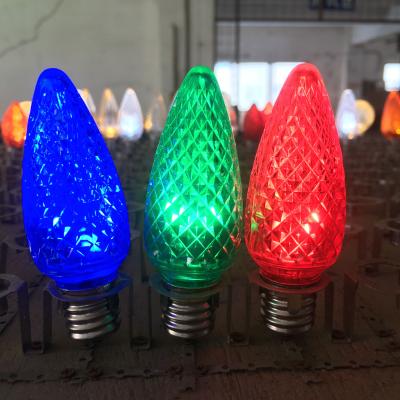 China Led Holiday Light LED Christmas C9 Bulb 120VAC 0.8w LED Faceted Light Waterproof for sale