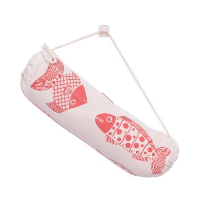 China Elastic Bottom Shoulder Hanging Plastic Bag Holder, Wall Mount Grocery Bag Holder For Plastic Bags Storage Fish Pattern Shopping Bag Carrier for sale