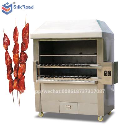 China Large Capacity Smokeless CE Approved Electric Brazilian Gas Chicken Meat Grill Machine for sale