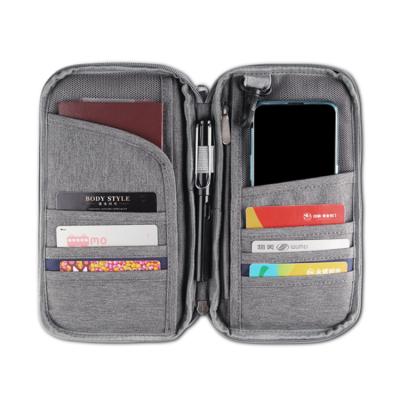 China Travelsky Money Clip Eco-Friendly Organizer Personalized RFID Blocking Travel Wallet Passport Holder Cover for sale