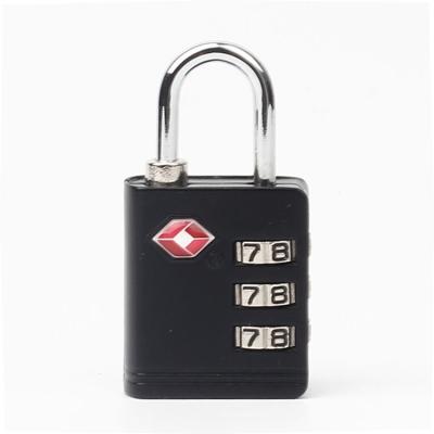 China Custom Luggage Travelsky Travel 3 Dial Combination Lock TSA Approved Luggage Padlock for sale