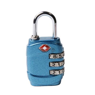 China Zinc Alloy Luggage Travelsky Security Luggage Lock 3 Digit Combination Lock Travel TSA Approved Lock for sale