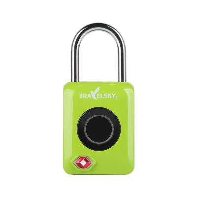 China Security Eco-friendly Password Tsa Lock Luggage Security Travel Travelsky Smart Fingerprint Padlock for sale