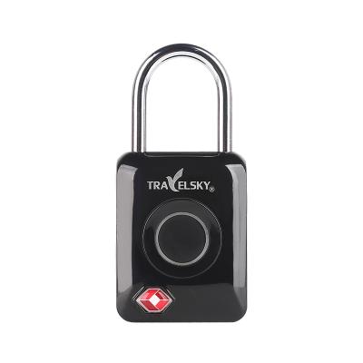 China Travelsky Eco-friendly Travel Security Padlock Tsa Suitcase Combination Fingerprint Luggage Lock for sale