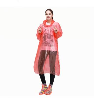 China Lovely And Cute Eco-friendly Bachelorette Travelsky PE Raincoat Waterproof Clothes for sale