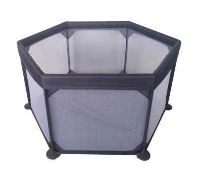 China Modern 6 Sides Natural Fabric Baby Playpen, Baby Kids Play Pen, Crib Cheap Kids Play Yard Manufacturer for sale