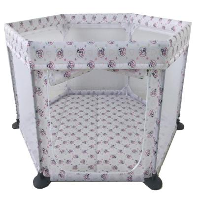 China Modern Baby Playpen Bed Foldable Travel Cradle Hutch Corral Baby Playfence With Cloth Application Hotel for sale