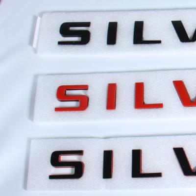 China Sports Customized Body Chrome Nameplate Car Logo Rear Emblem Sticker for sale