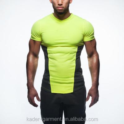 China Breathable Men's Organic Cotton Sport T-shirt/Fitness T-shirt/Gym T-shirt for sale