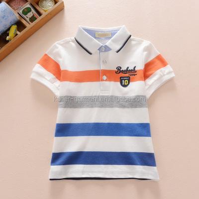 China Anti-pilling Royal Children Wear Korean Boys Striped Polo Kids Clothing for sale