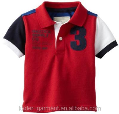 China Novelty Anti-pilling New Design Kids Boys Polo Shirt for sale