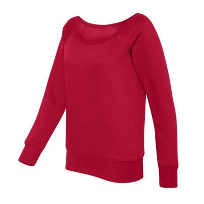 China Anti Shrink Women Plain Red Sweatshirt , Tri Blend Sweatshirt With Many Colors for sale