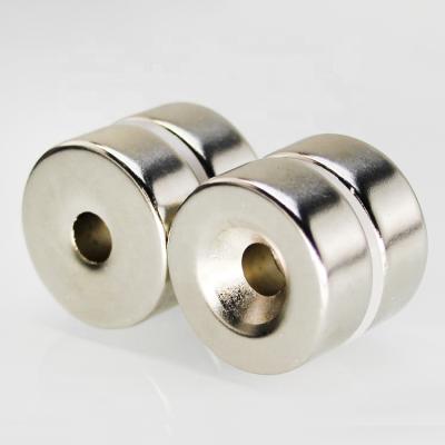 China Industrial magnet manufacture D25X5 mm neodymium milled ring neodimio main magnets for tool for sale