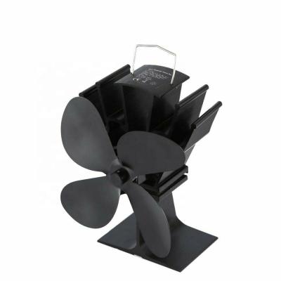 China Home Heat Powered Fireplace Stove Fan 4 Baldes Chimney Fan For Log Fireplace Wood Stove for sale