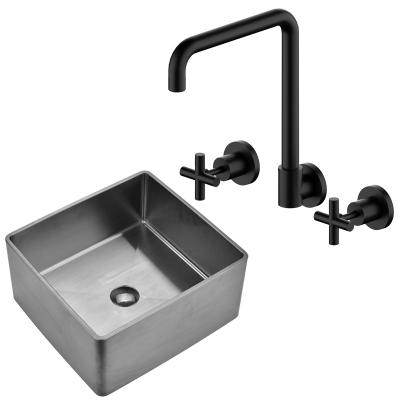 China 2 Way Matte Black Kitchen Sink Faucets Luxury Black In-wall Kitchen Faucet 2022 Knurled Brass Or Sanitary Ware Or Kitchen Sink for sale