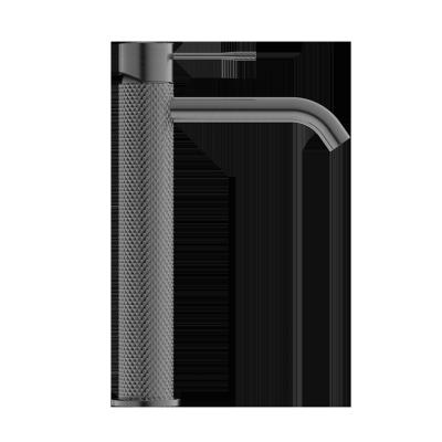 China European Brands Thermostaic Faucets Single Handle Basin Sink Metered Graphite Gray Bathroom Faucet Trade for sale