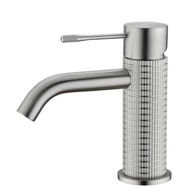 China Brass Flexible Large Metered Basin Faucet Design Water Faucets Unique Certification Saving Top Healthy Knurled Basin Faucet for sale