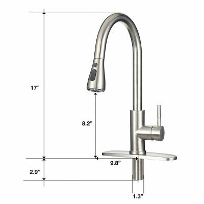 China Sense Faucets Black Sensor 304 SS Colors 360 Degree Flexible Copper Faucet Pull Down Spray Kitchen Sink Mixers Faucet for sale