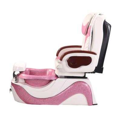 China Convenient Massage Chair Spa Foot For Salon Luxury With Manicure And Nail Piping Set No Throne To Sneak Pink White Portable Pedicure Chairs for sale