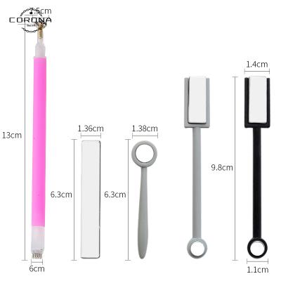 China Dual Convenient Retail Professional Head Tool Equipment Mental Nail Polish Art Manicure Nail Brush Pen Set for sale